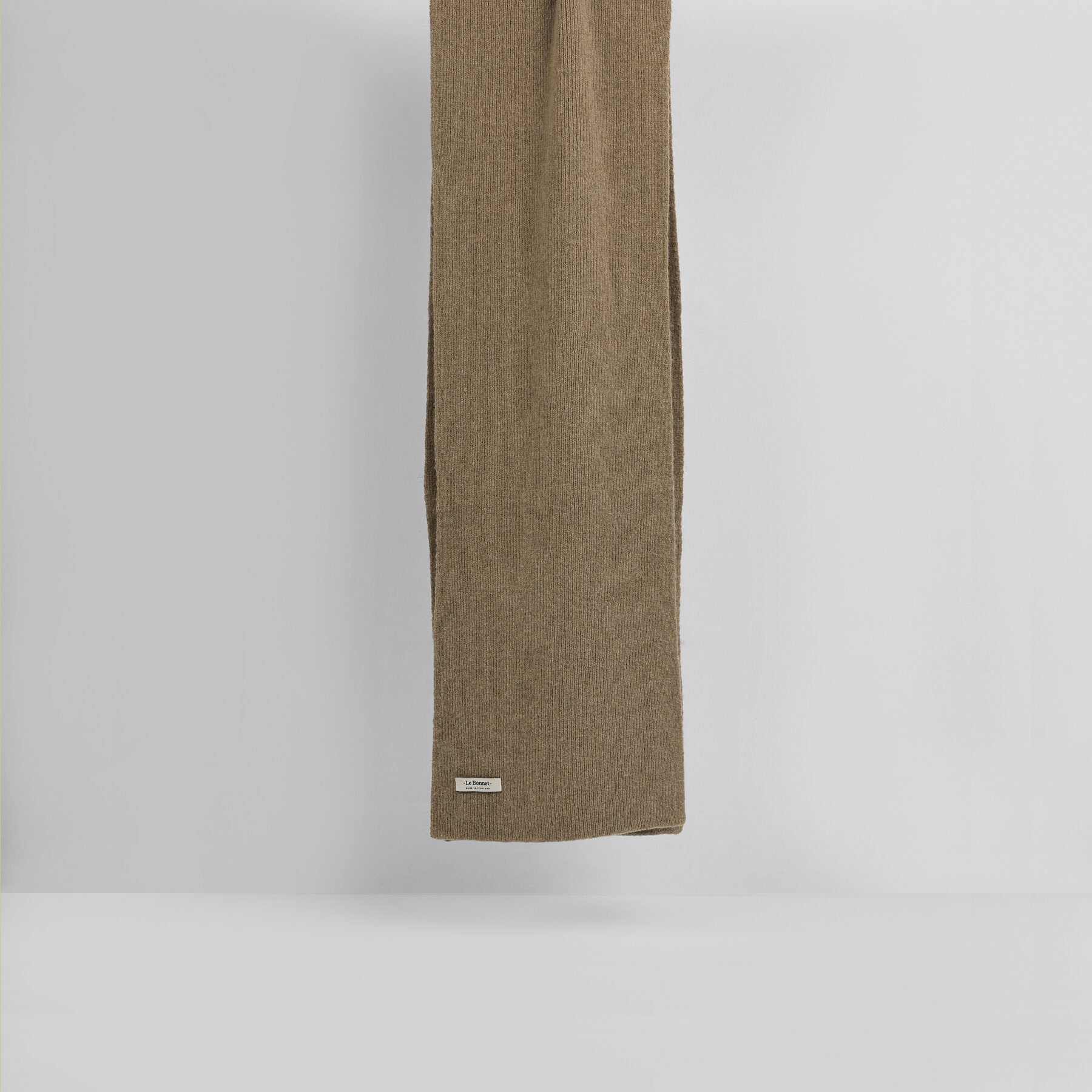 KNITTED SCARF - CLAY