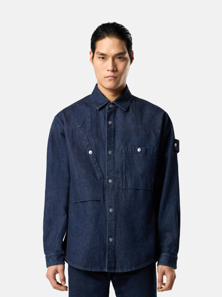 RINSE REGULAR FIT OVERSHIRT - BLUE