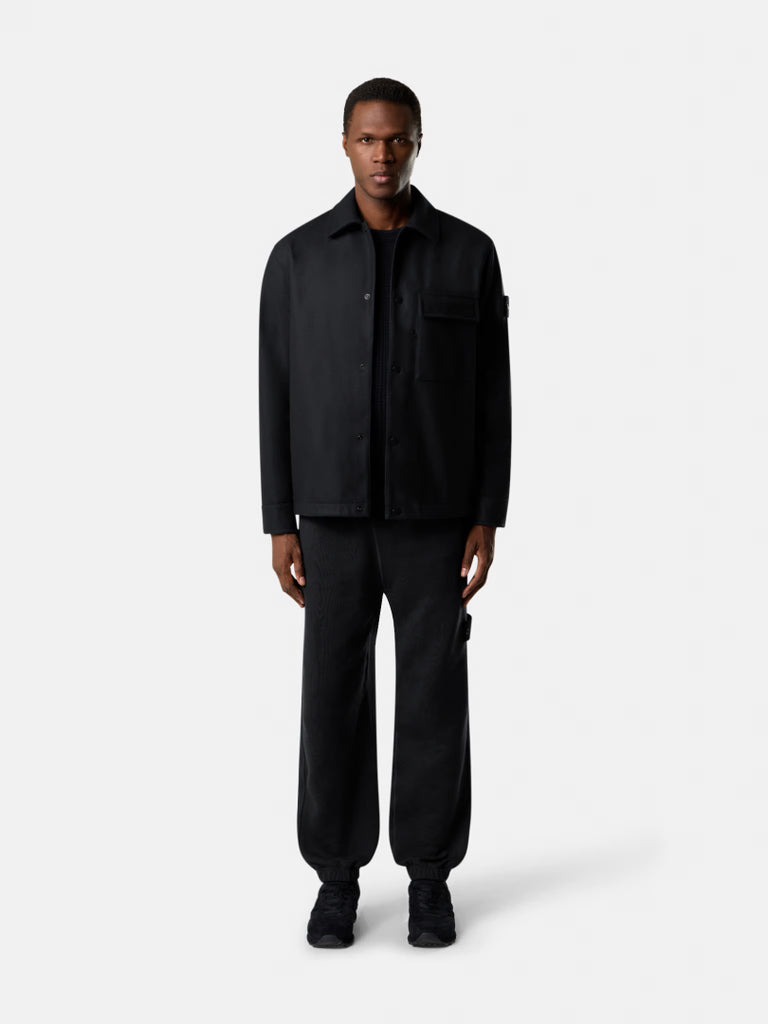 COMFORT-FIT WOOL NYLON FLANNEL OVERSHIRT