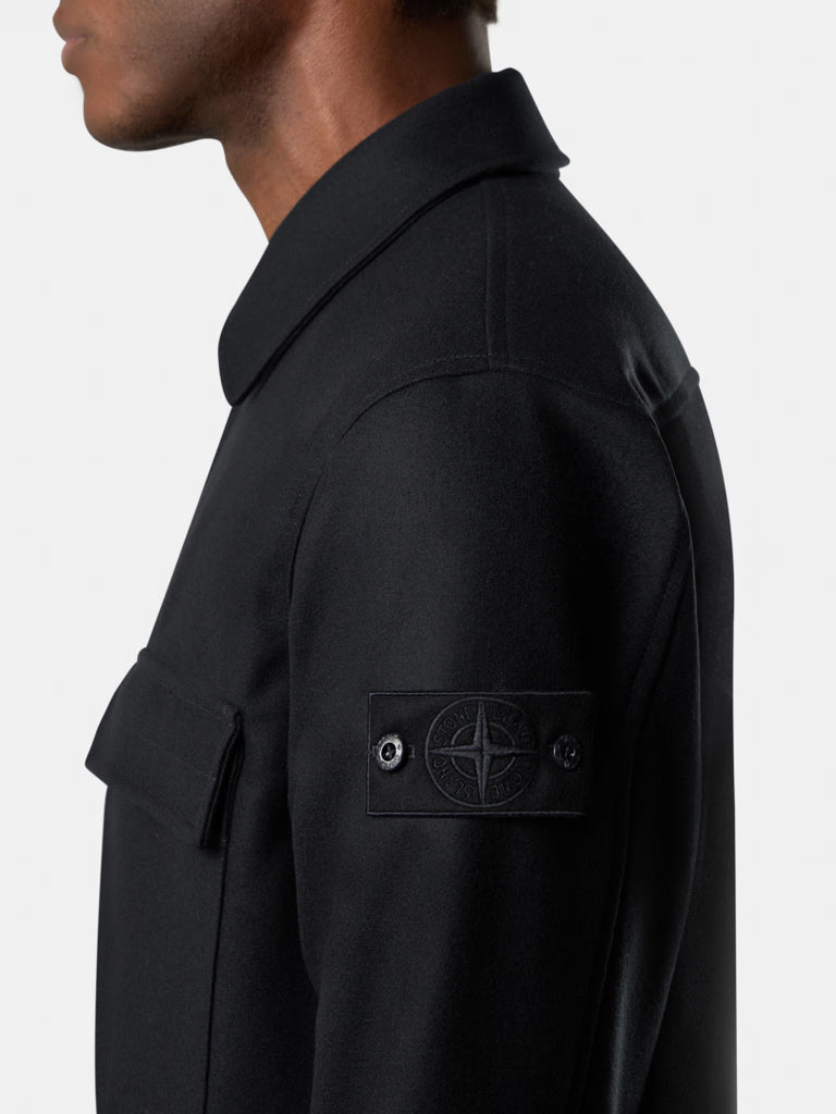 COMFORT-FIT WOOL NYLON FLANNEL OVERSHIRT