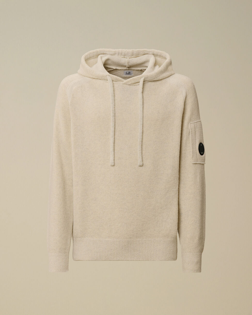 FLEECE KNIT HOODED SWEATER