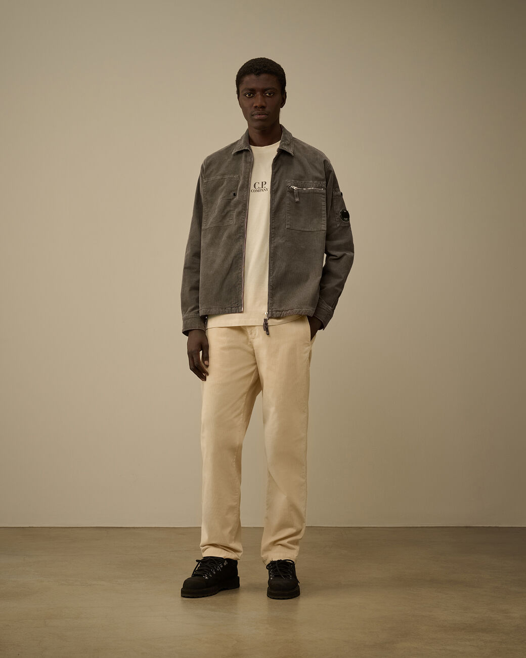 LENS ZIPPED OVERSHIRT