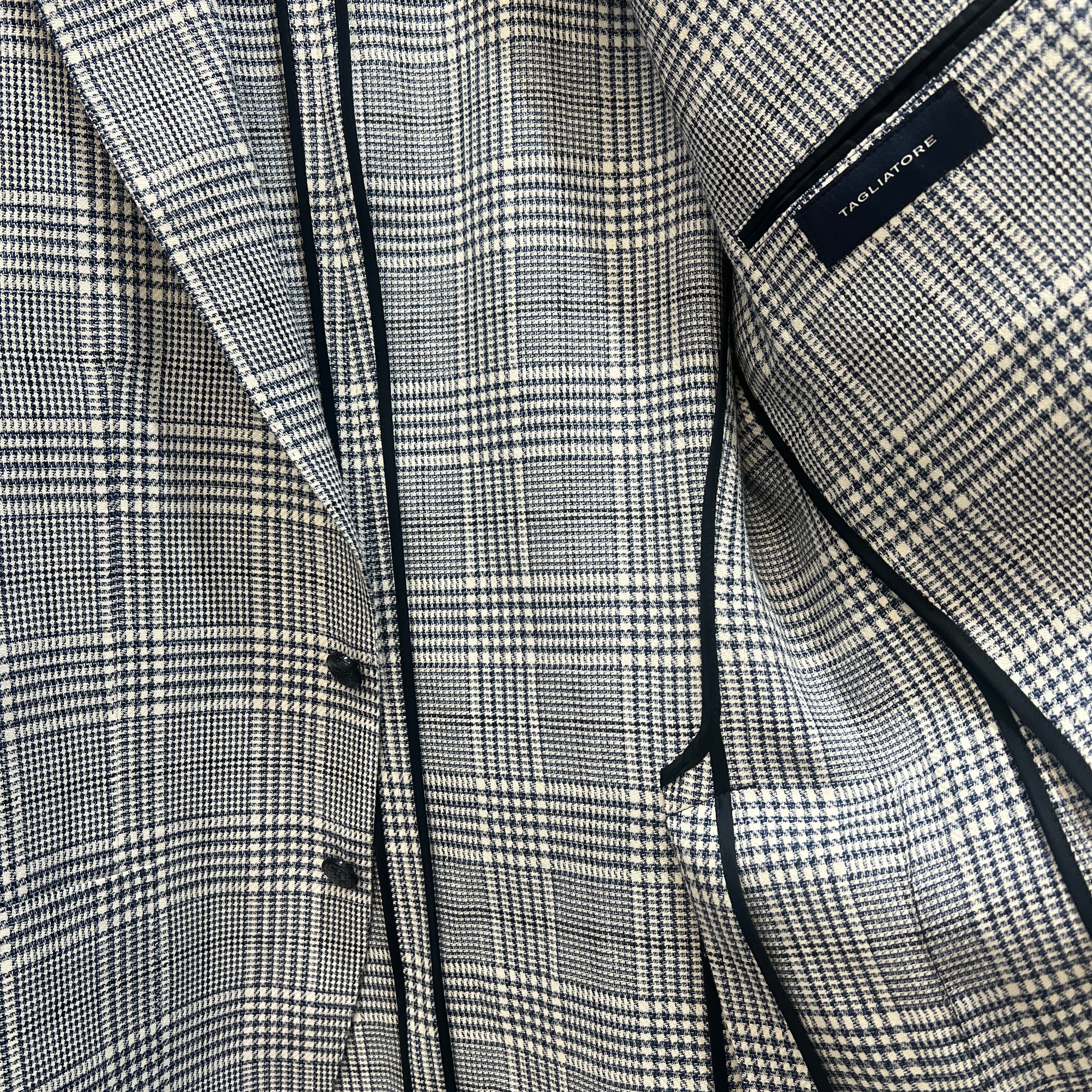 LINEN BLEND BLAZER - PATTERN