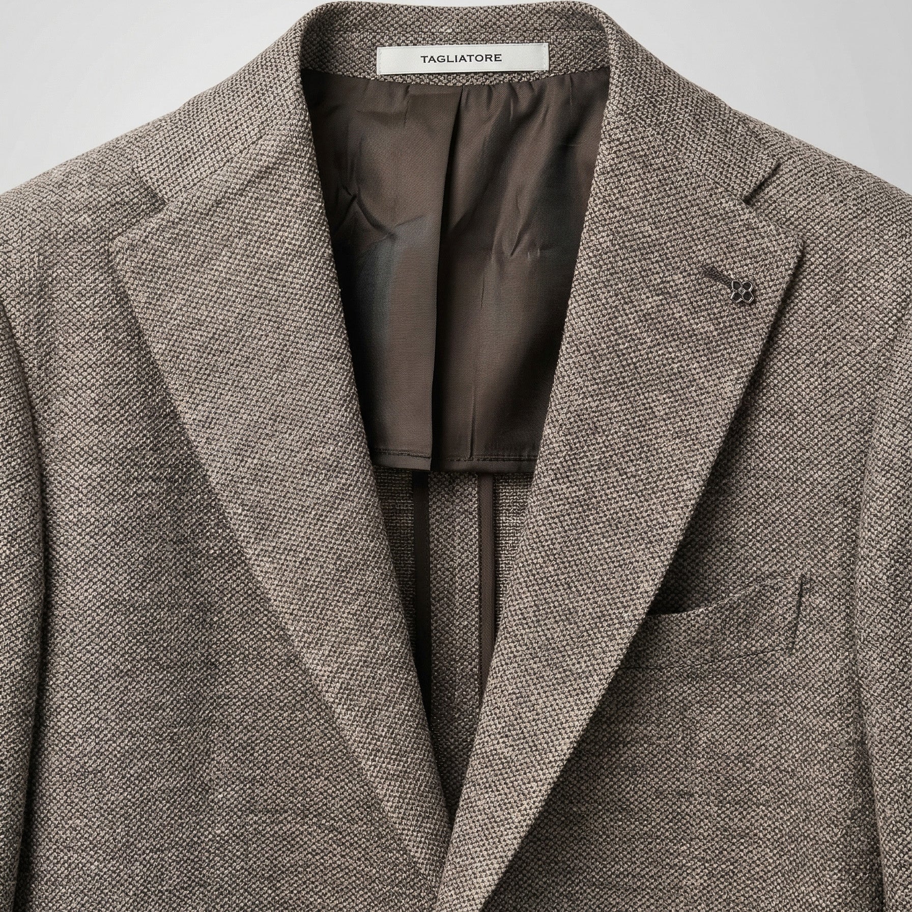 LINEN BLEND BLAZER - MELANGE BEIGE