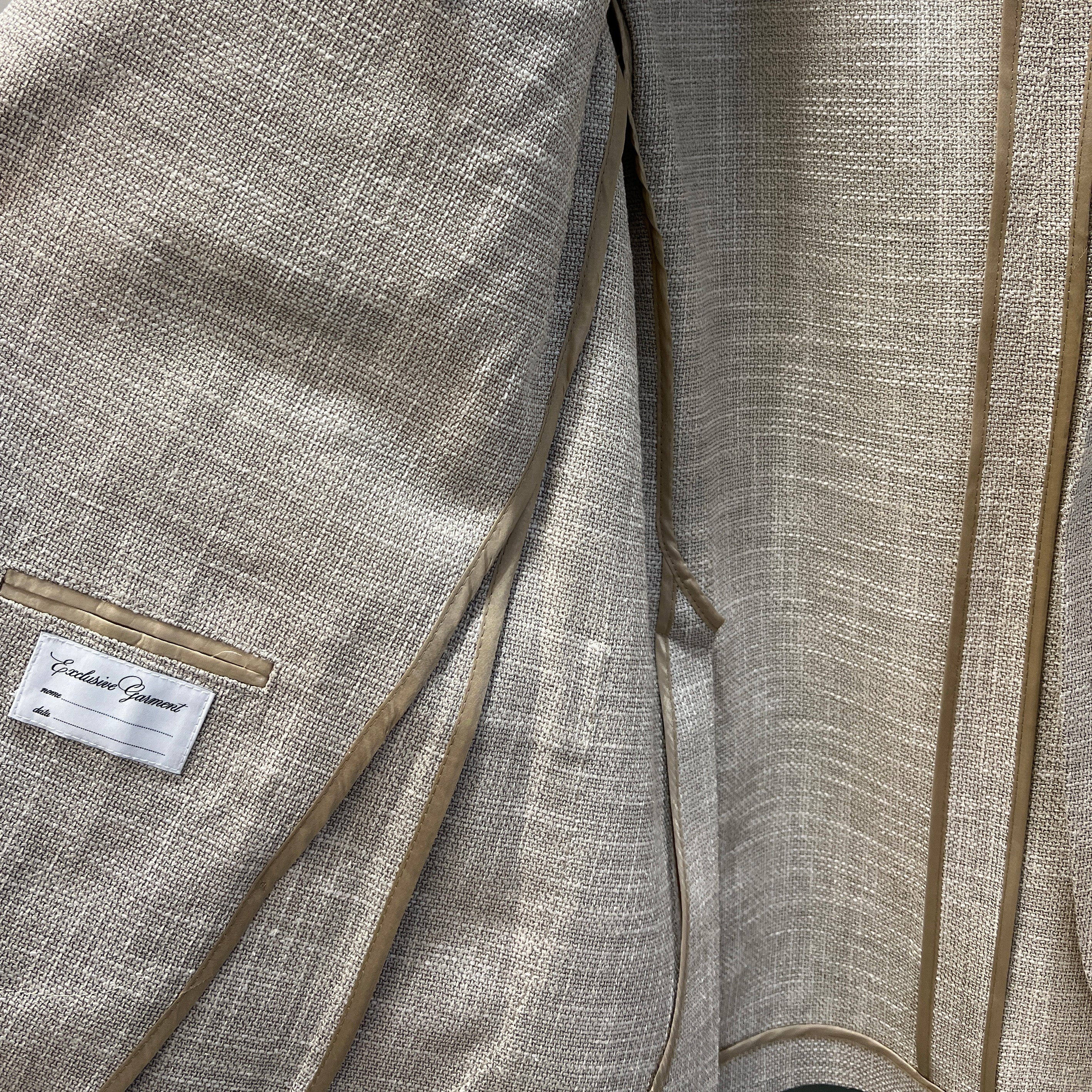 VIRGIN WOOL BLAZER - GREY-BIEGE
