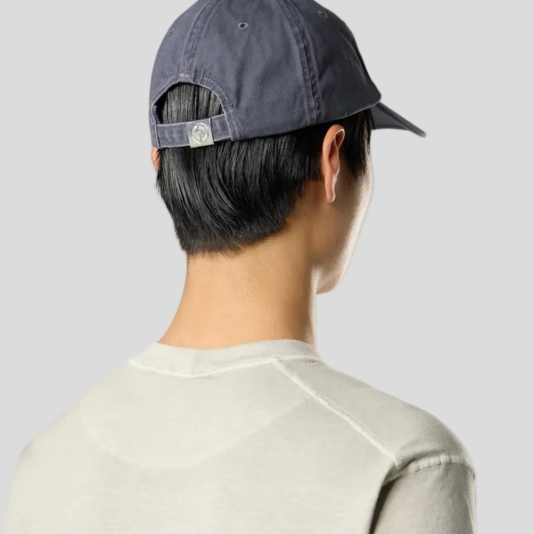 ORGANIC COTTON JERSEY 'FISSATO' EFFECT  T-SHIRT - PEARL GREY