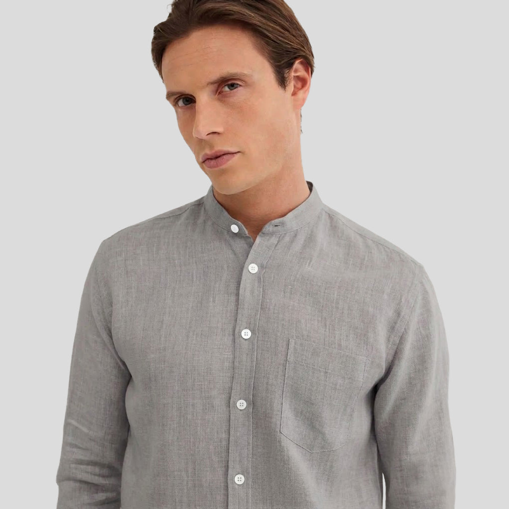 LINEN SHIRT - GREY