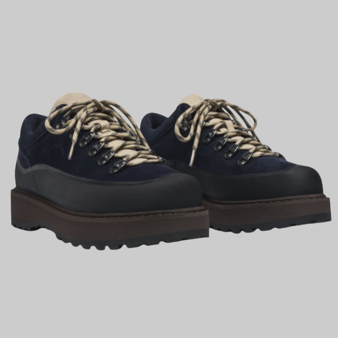 CORNARO GOMMA NAVY SUEDE