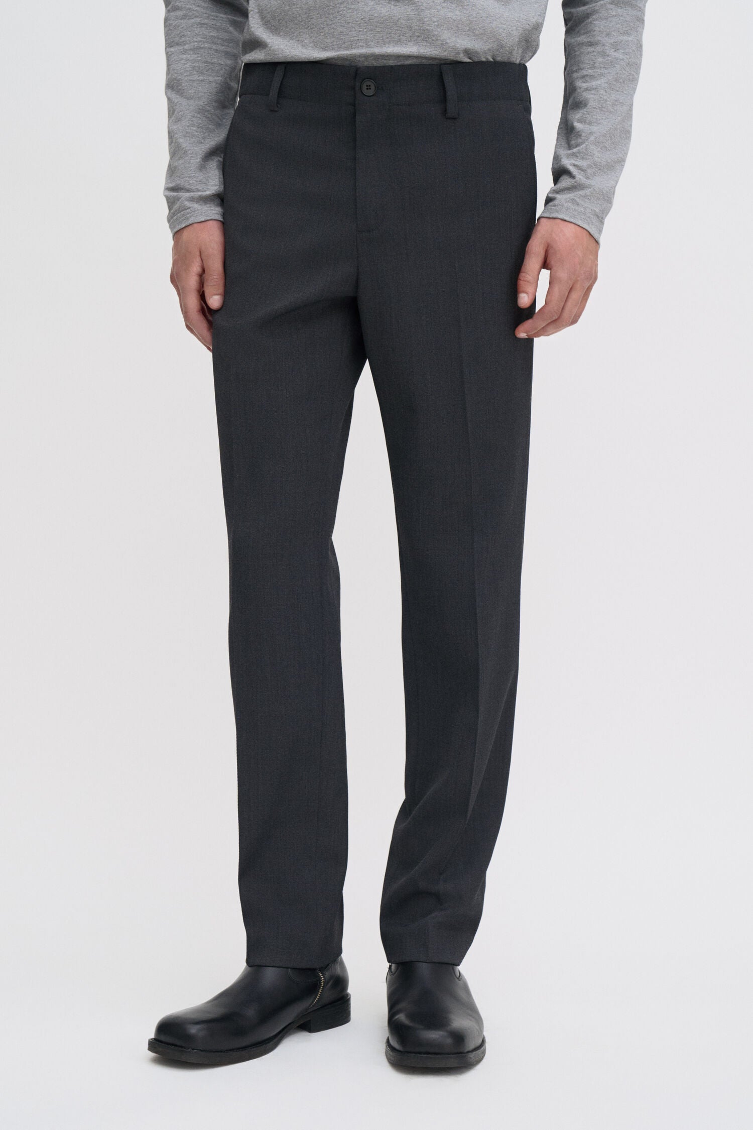 FILIPPA K MID GREY TROY TROUSERS