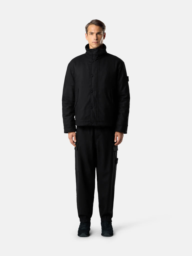 BLACK LOOSE FIT CARGO PANTS