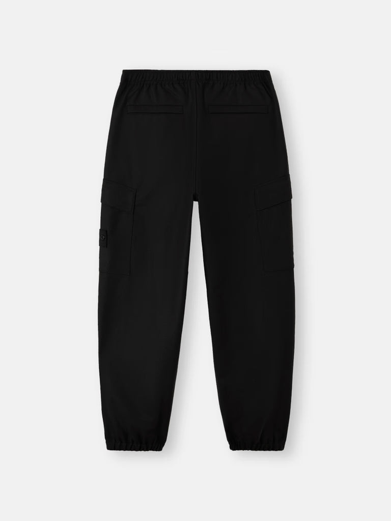 BLACK LOOSE FIT CARGO PANTS
