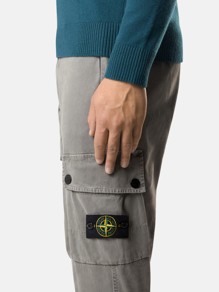 CEMENT SLIM FIT CARGO PANTS