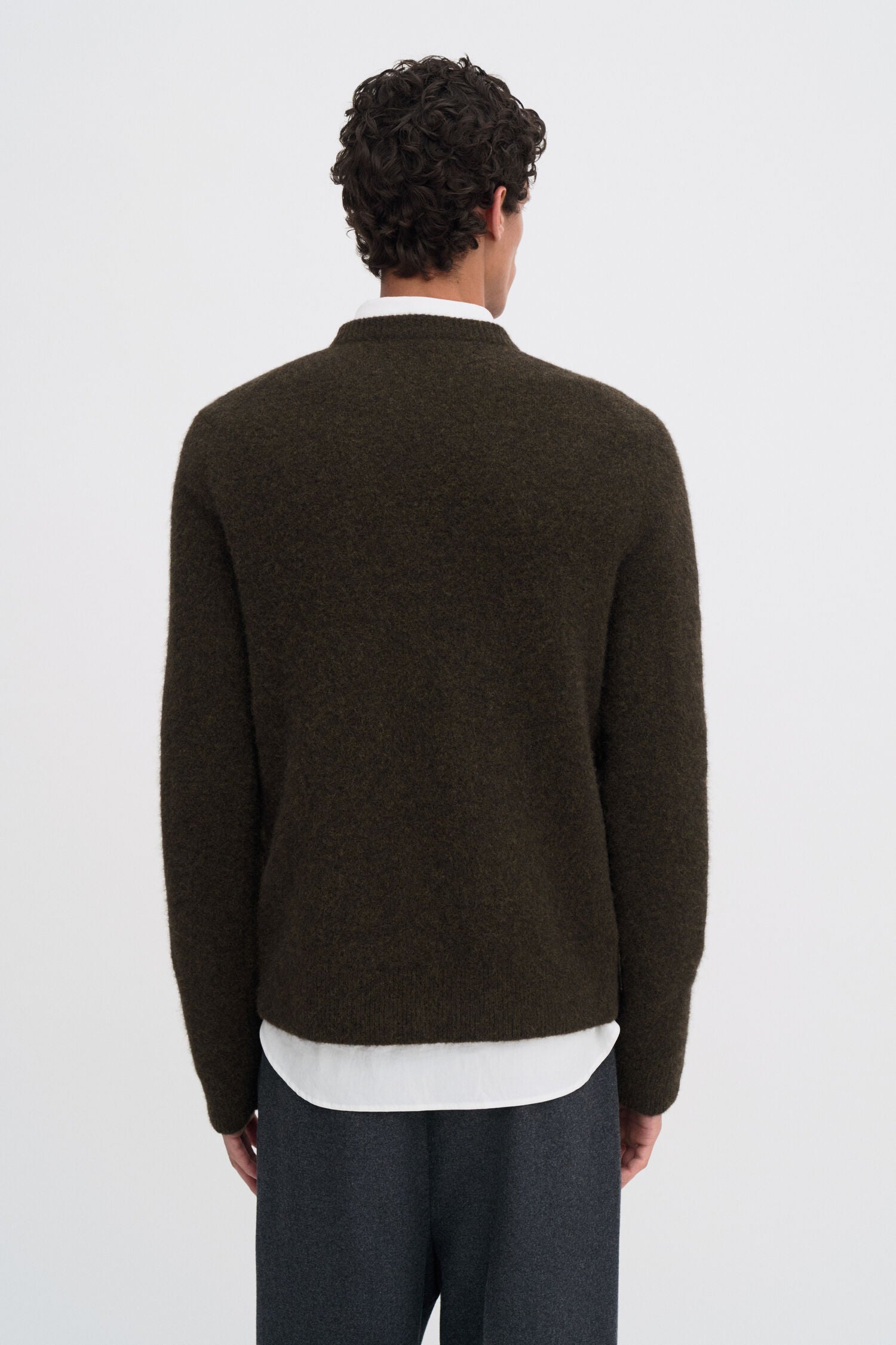 FILIPPA K YAK SWEATER DARK KHAKI