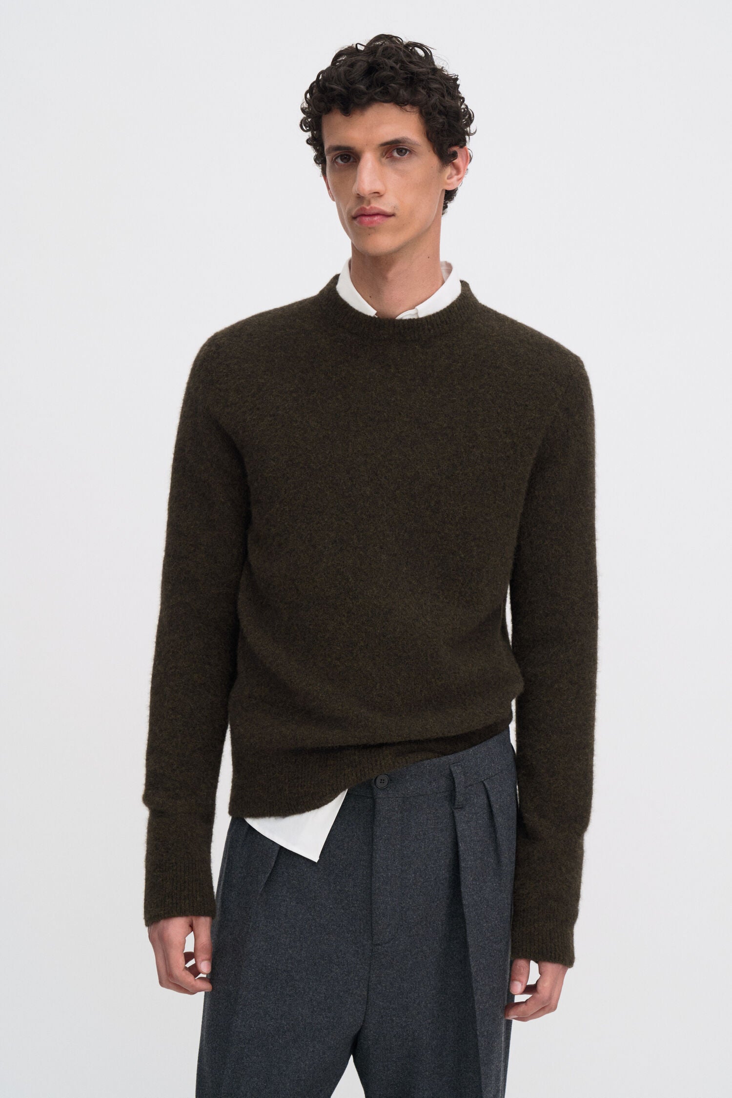 FILIPPA K YAK SWEATER DARK KHAKI