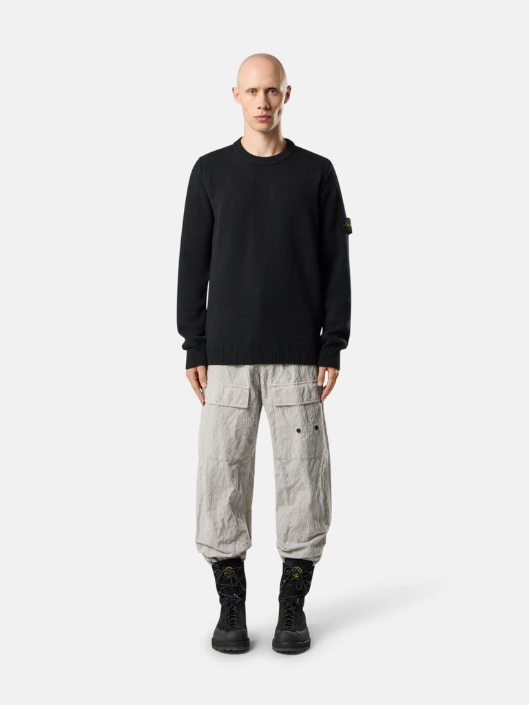 BLACK LAMBSWOOL CREWNECK SWEATER