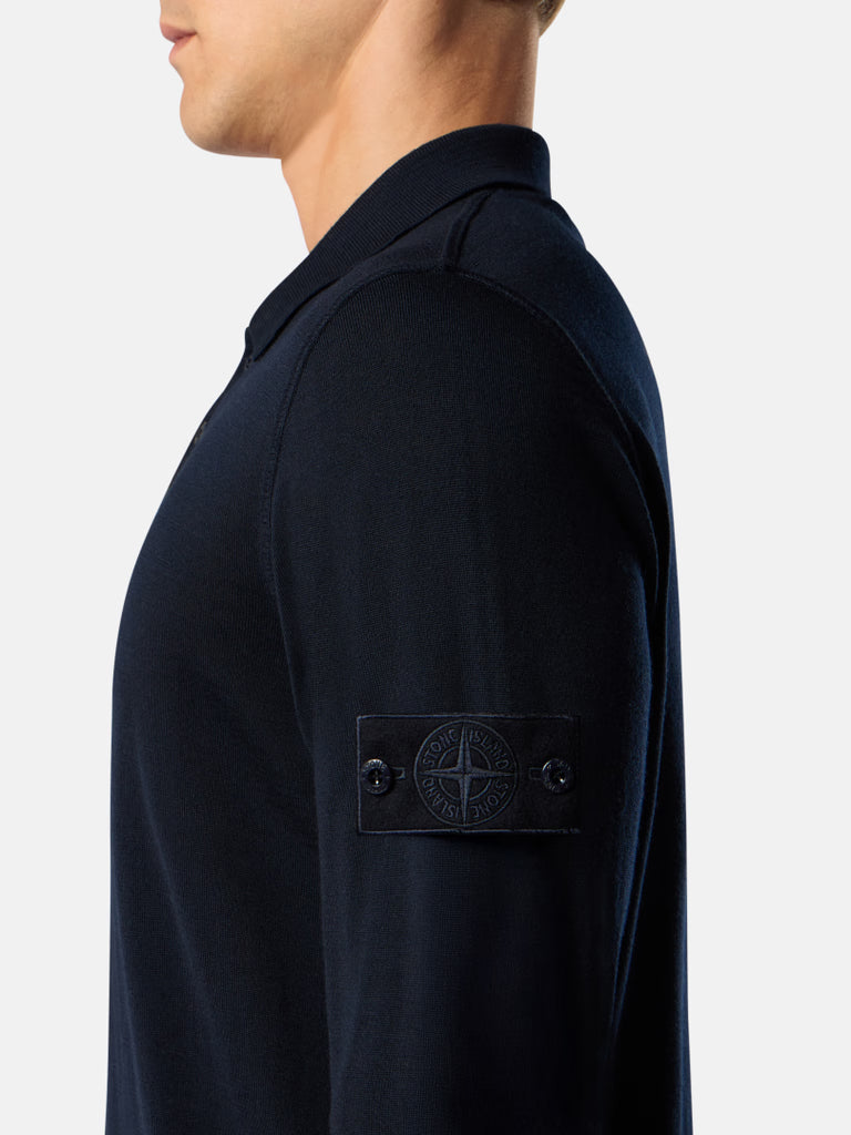 LONG SLEEVE POLO RWS WOOL SWEATER