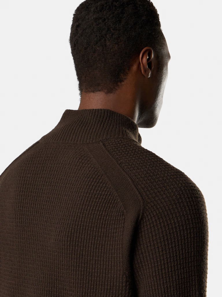 ZIPPER-UP SWEATER RWS GEELONG WOOL