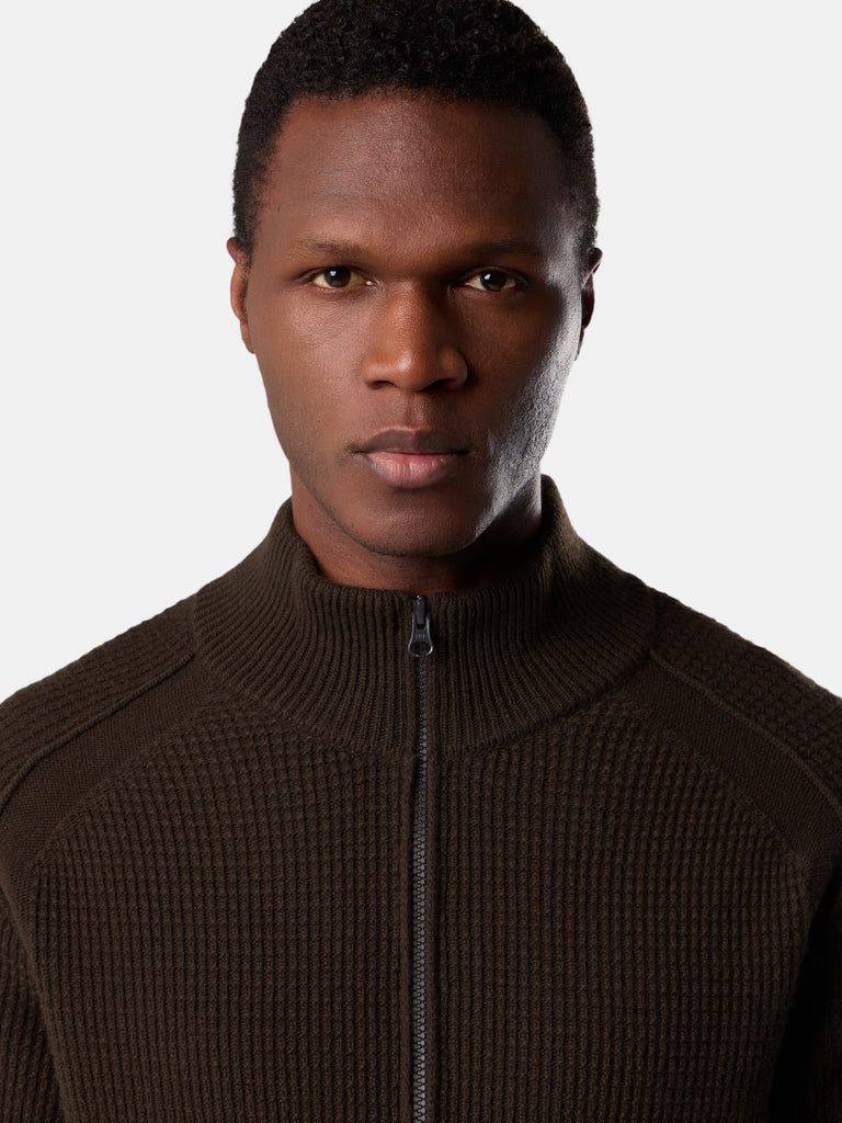 ZIPPER-UP SWEATER RWS GEELONG WOOL