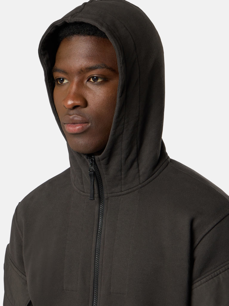 REGULAR-FIT ZIP-UP HOODED SWEATSHIRT