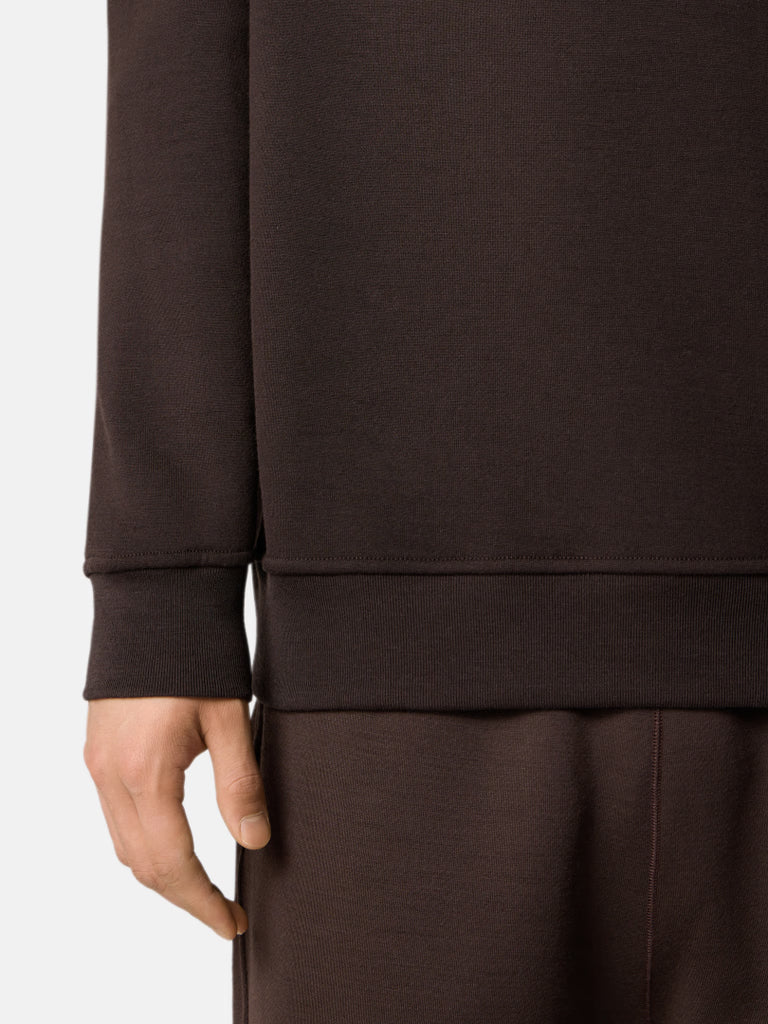 REGULAR FIT SWEATSHIRT COTTON WOOL FLEECE