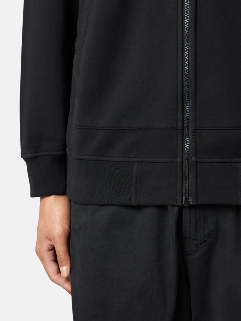 BLACK ORGANIC COTTON FLEECE