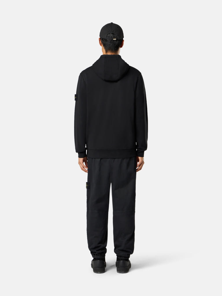 BLACK ORGANIC COTTON FLEECE