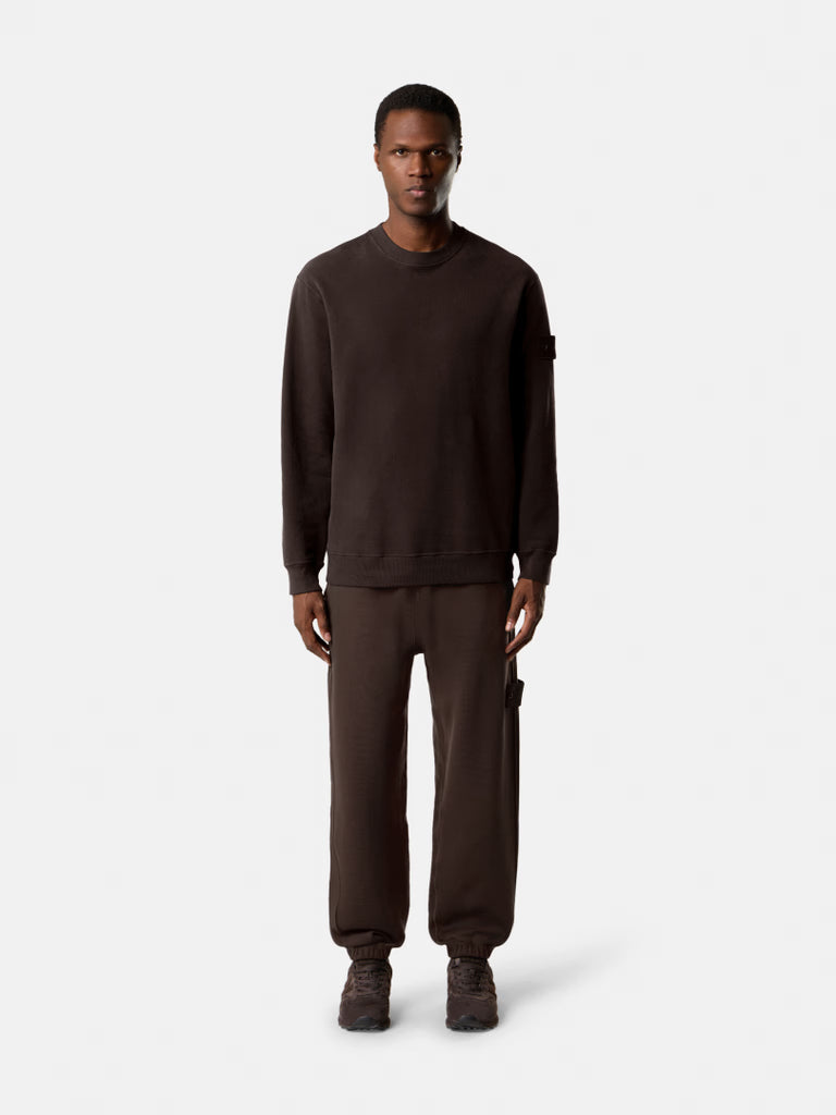 DARK BROWN COMFORT FIT CREWNECK