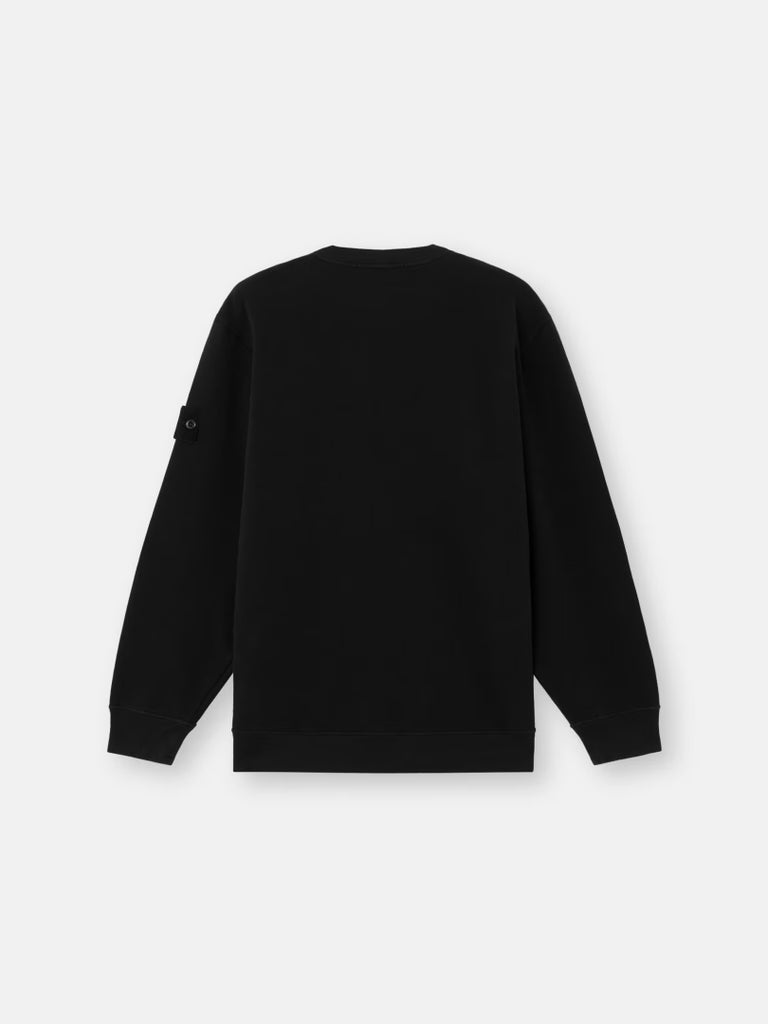 BLACK COMFORT FIT CREWNECK