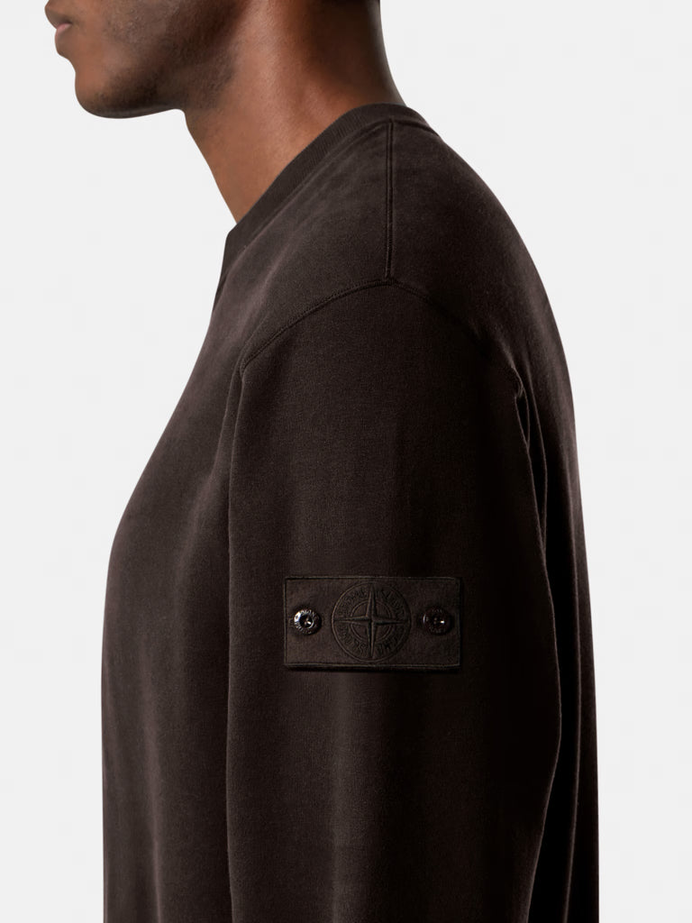 DARK BROWN COMFORT FIT CREWNECK