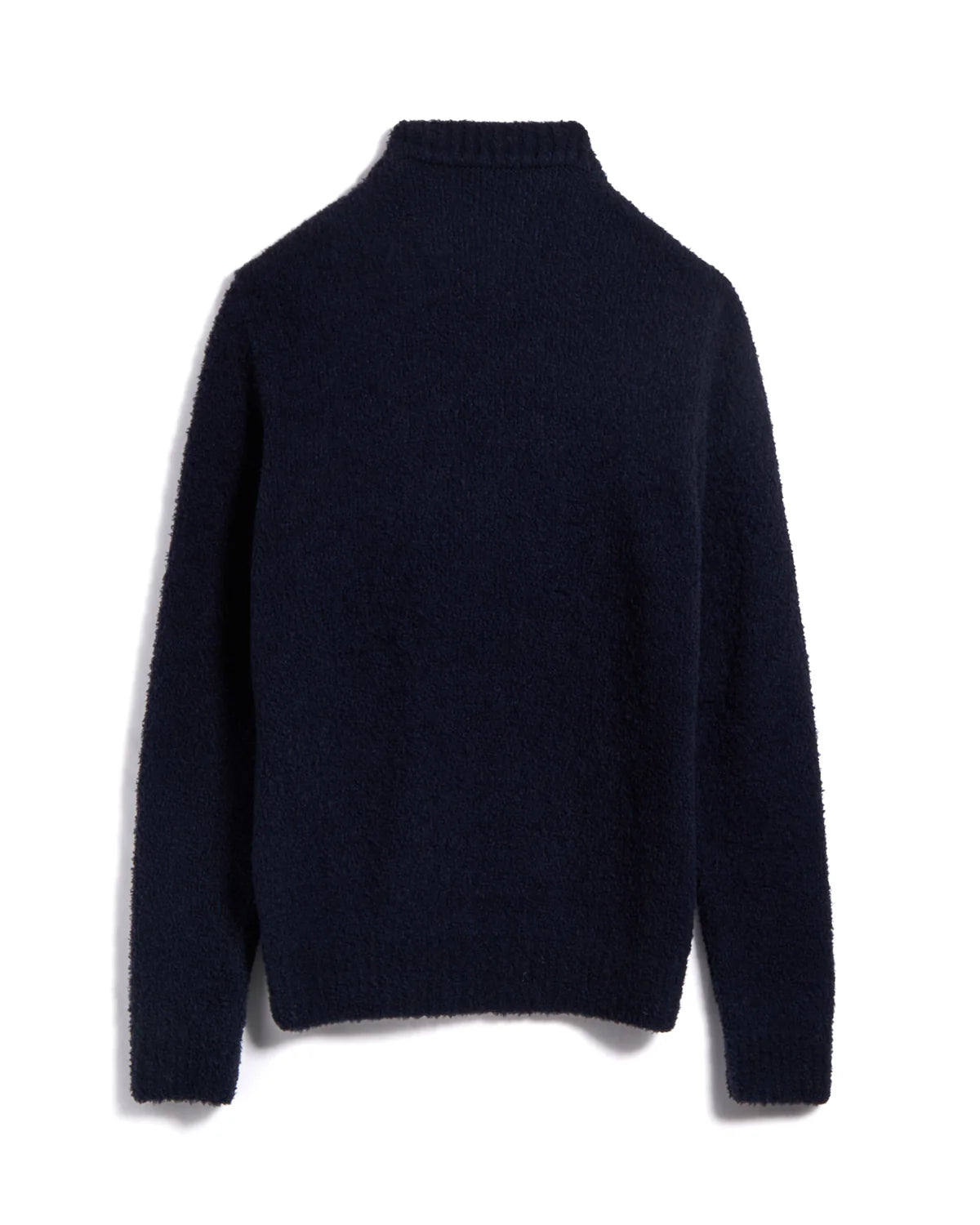 NAVY MERINO WOOL SWEATER