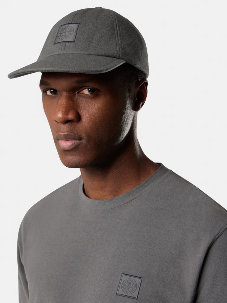 WOOL NYLON BASEBALL CAP - MID GREY