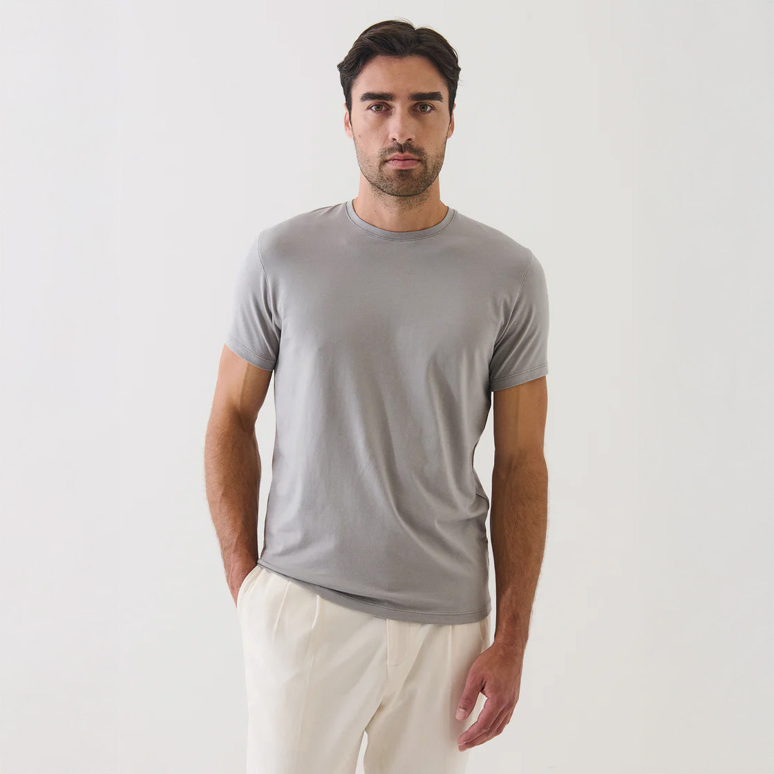 CREW T-SHIRT - SMOG GRAY