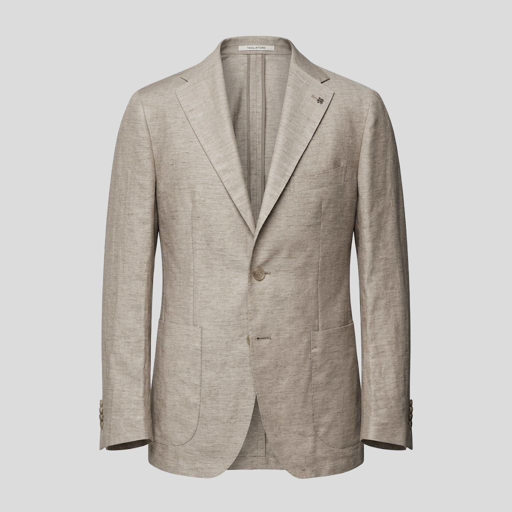 LINEN BLEND SUIT - BEIGE