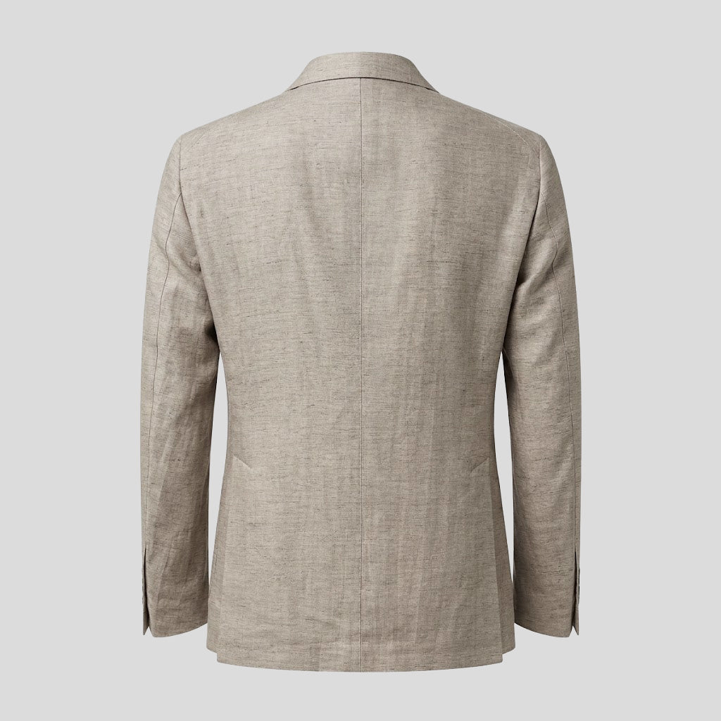 LINEN BLEND SUIT - BEIGE