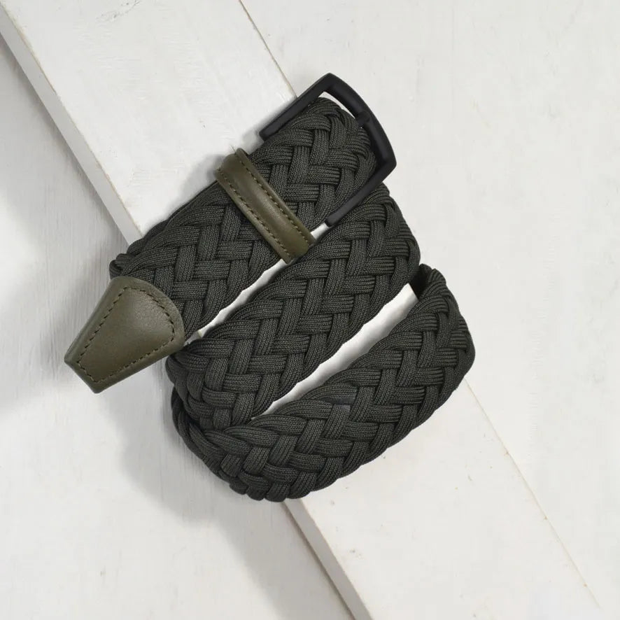 Anderson elastic woven belt - KHAKI
