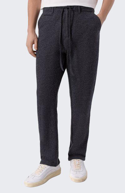 HANNES ROETHER WOOL TROUSERS - TORNADO GREY