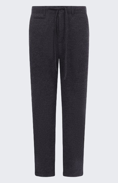 HANNES ROETHER WOOL TROUSERS - TORNADO GREY