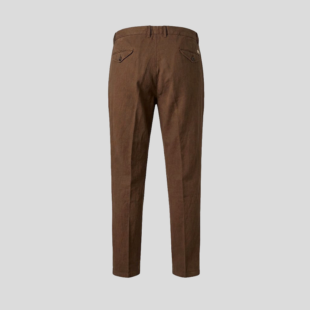 DRAWSTRING TROUSERS - BROWN