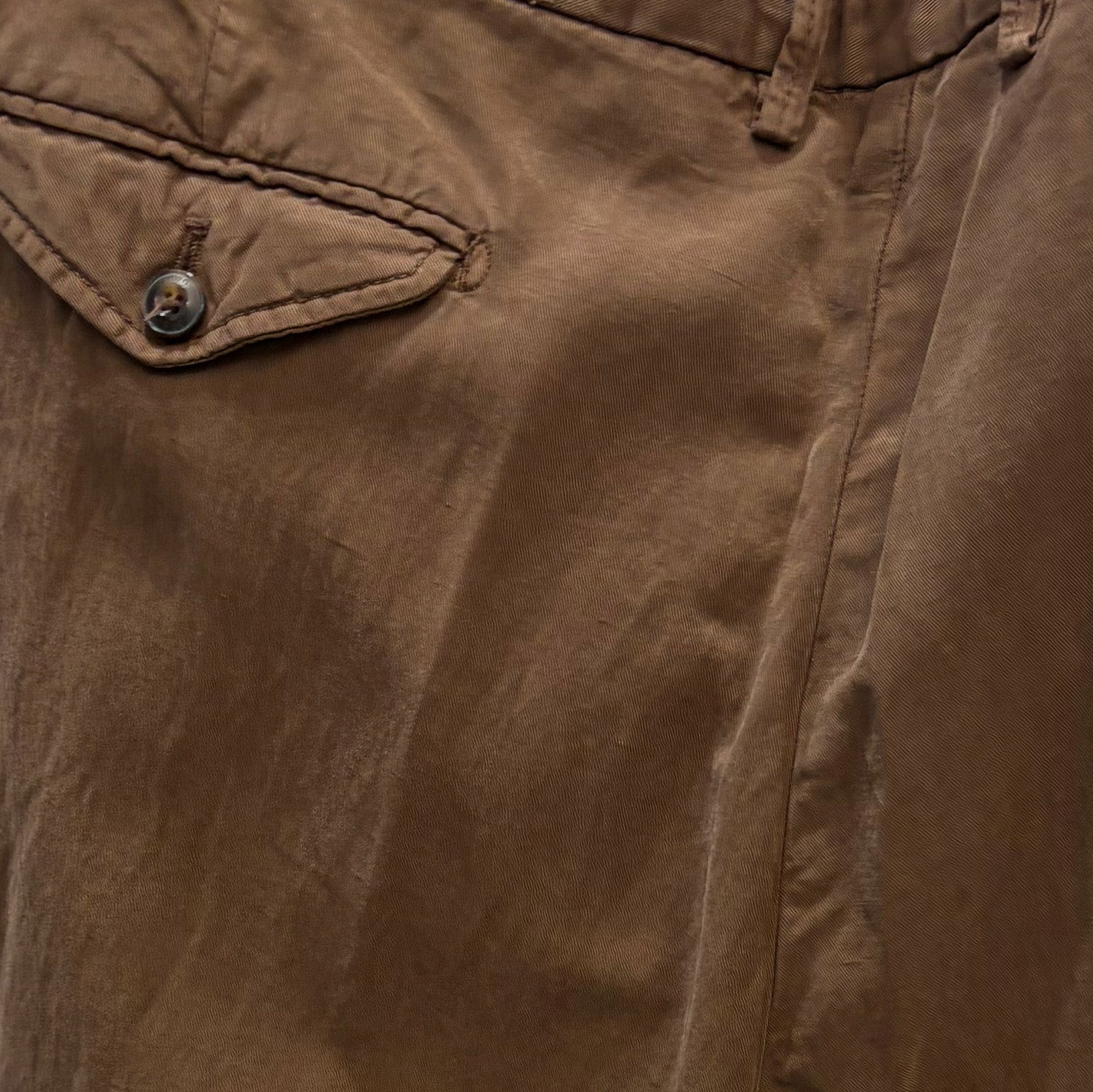 DRAWSTRING TROUSERS - BROWN