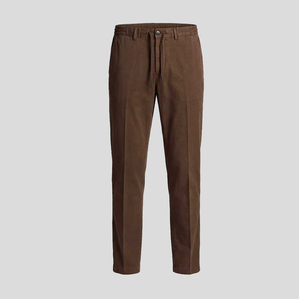 DRAWSTRING TROUSERS - BROWN