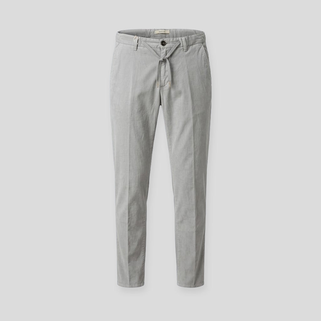 DRAWSTRING TROUSERS - GREY-BEIGE