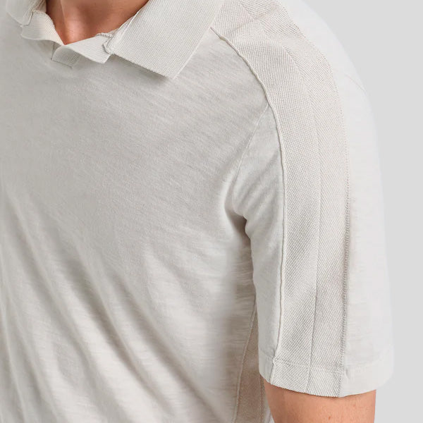 DERBY COLLAR  POLO - STONE