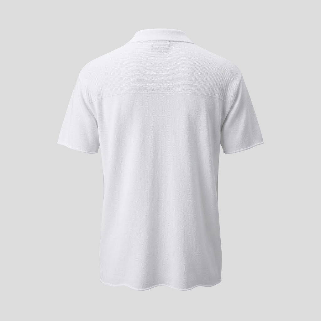JERSEY POLO - OPTICAL WHITE