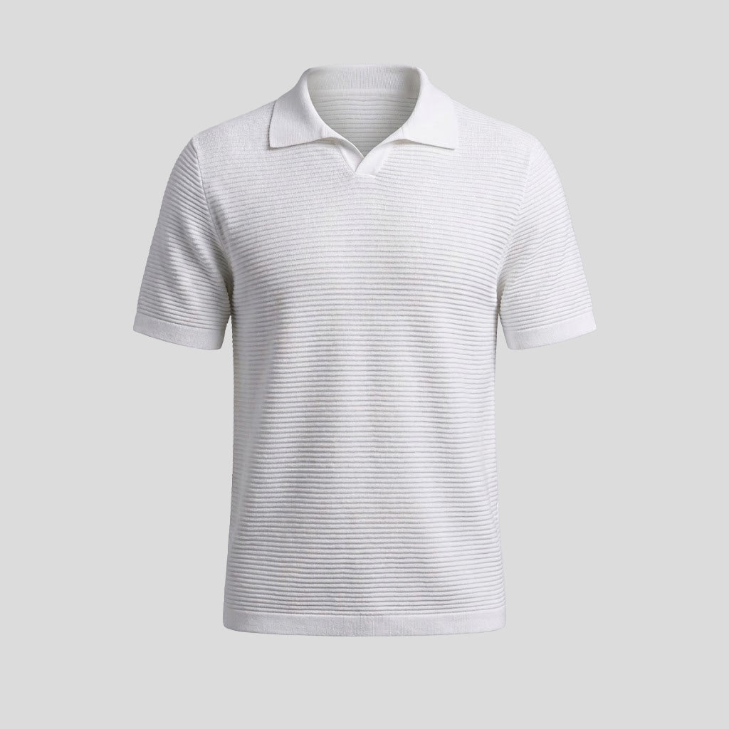 JERSEY POLO - OPTICAL WHITE