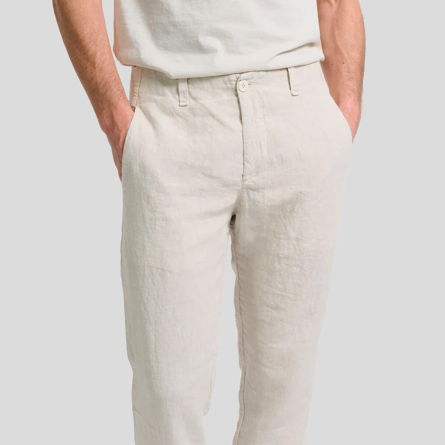 LINEN TROUSERS - STONE