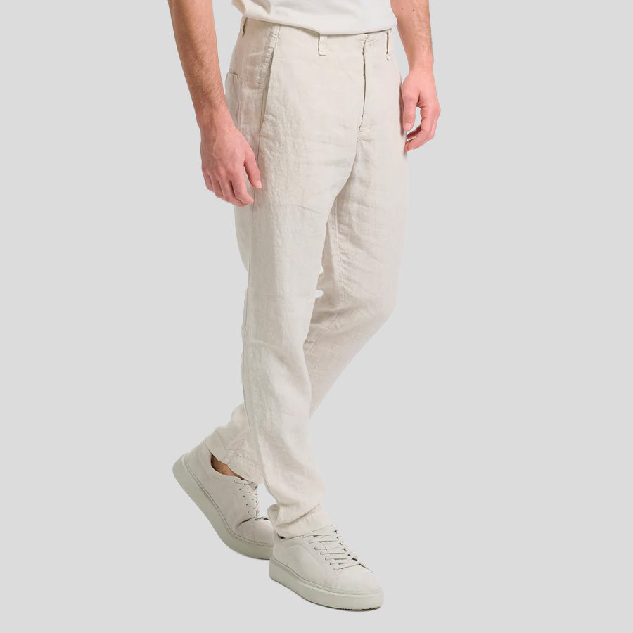 LINEN TROUSERS - STONE