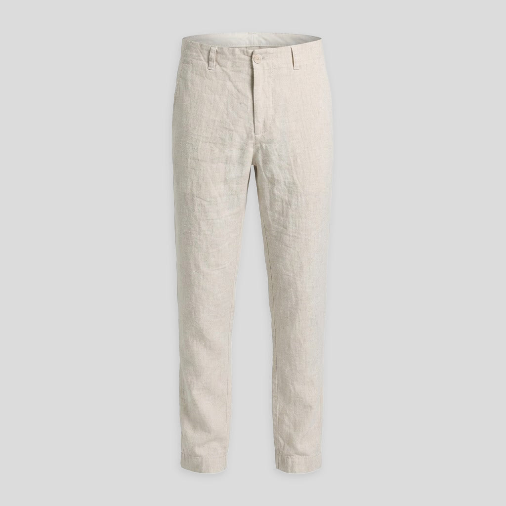LINEN TROUSERS - STONE