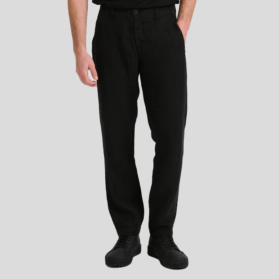LINEN TROUSERS - BLACK