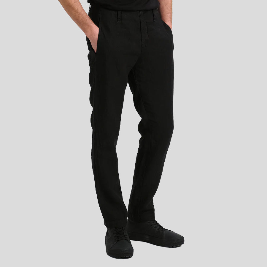 LINEN TROUSERS - BLACK