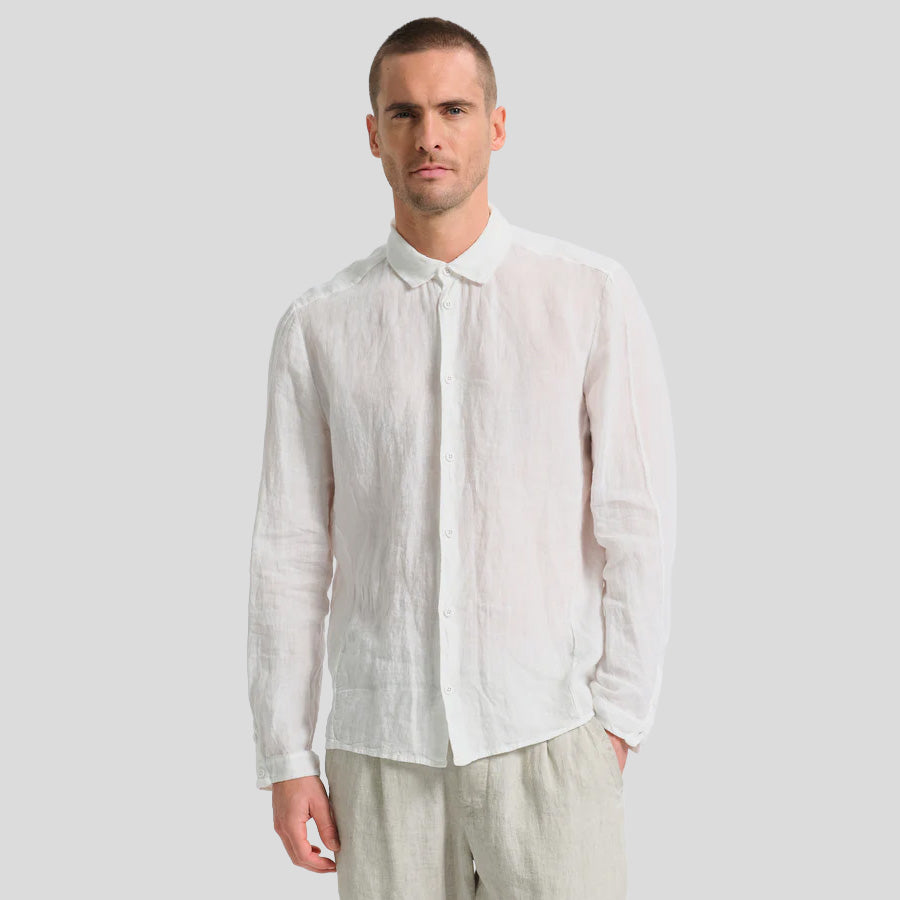 LINEN SHIRT - OPTICAL WHITE